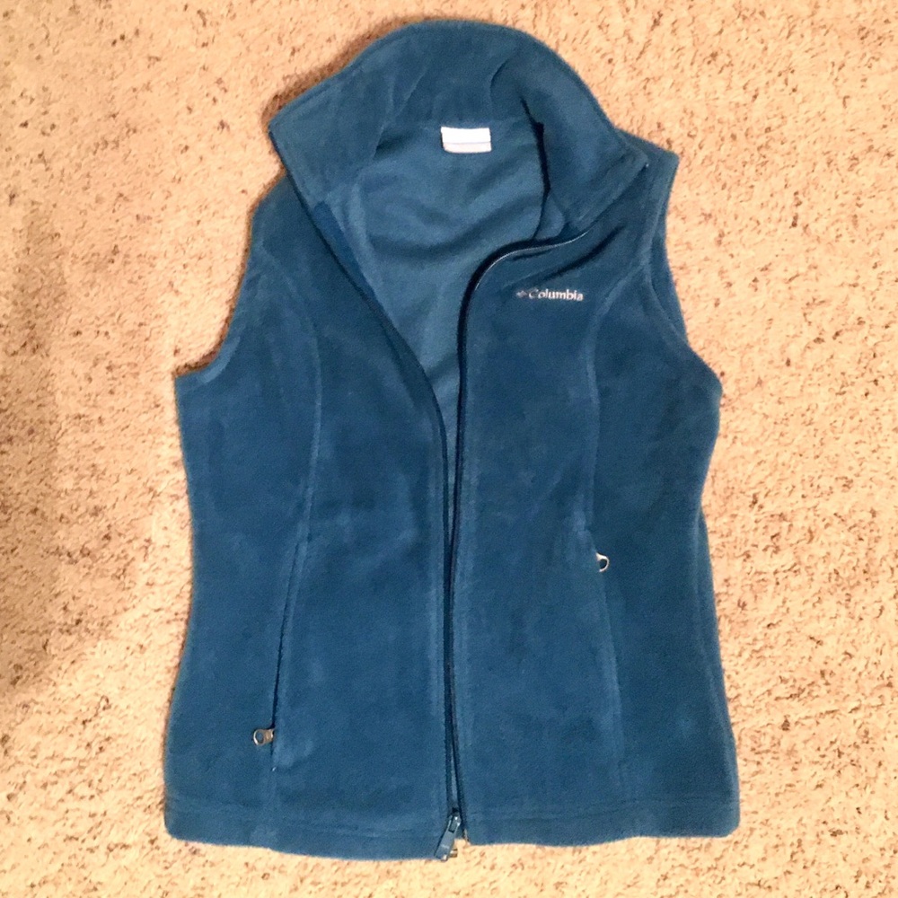 blue Columbia vest